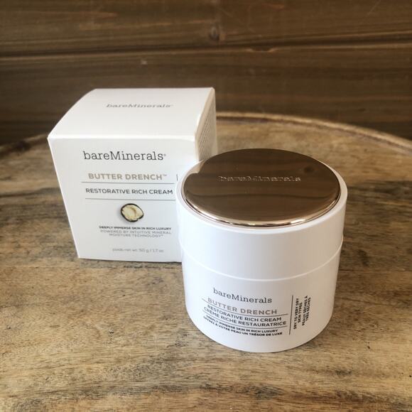 bareMinerals Butter Drench Restorative Rich Face Cream, Hydrating Face Lotion - Picture 2 of 6